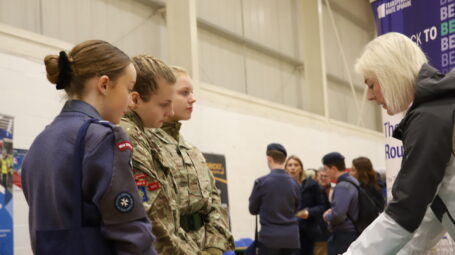 cadets meeting an employers